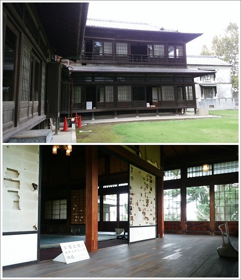 中庭方向から見た中島知久平邸