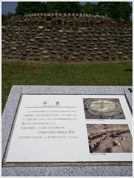 八幡塚古墳の中島