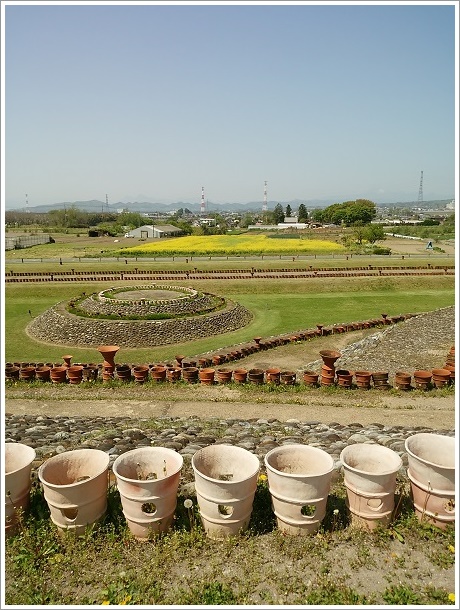 八幡塚古墳の頂上から見た景色