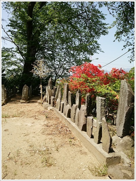 墳頂には数多くの庚申塔
