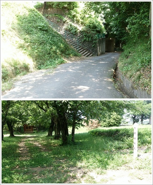 大胡城址本丸入口階段