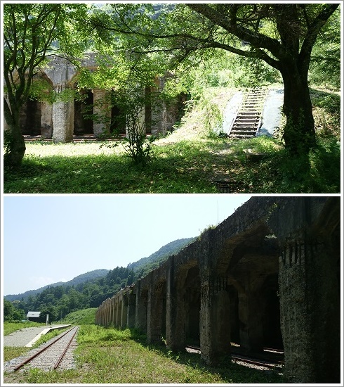 太子駅のコンクリート建造物