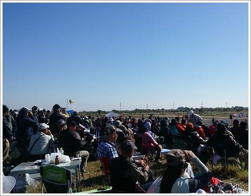 太田市尾島河川敷のRC航空ページェント