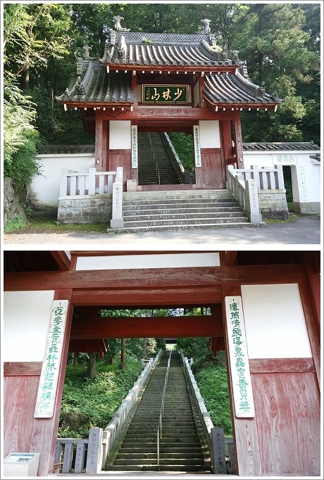 小林山達磨寺総門と階段