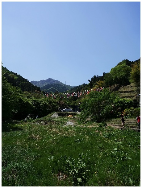 日本の里１００選「秋畑那須地区」のこいのぼりの里