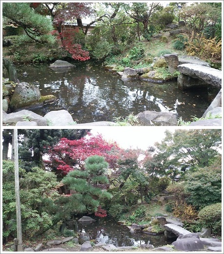 旧下田邸庭園の池