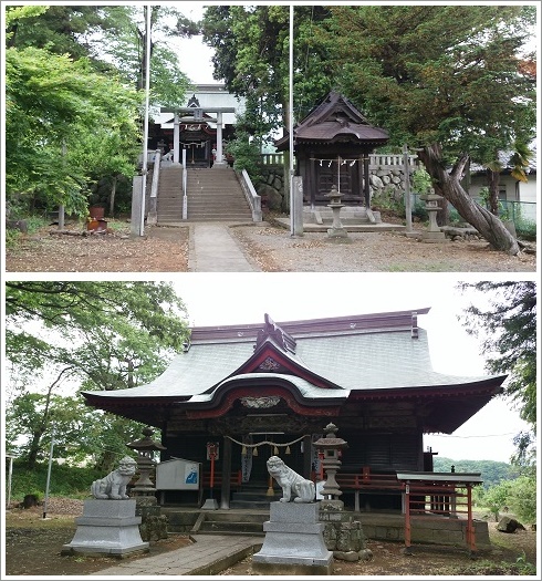 熊野神社の鳥居と拝殿