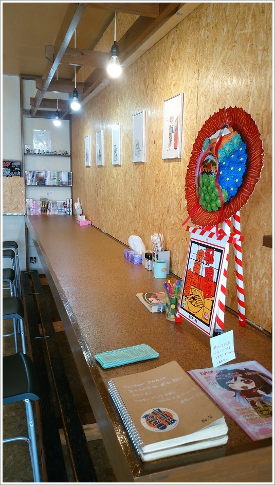 自販機食堂の店内はキレイに整理整頓