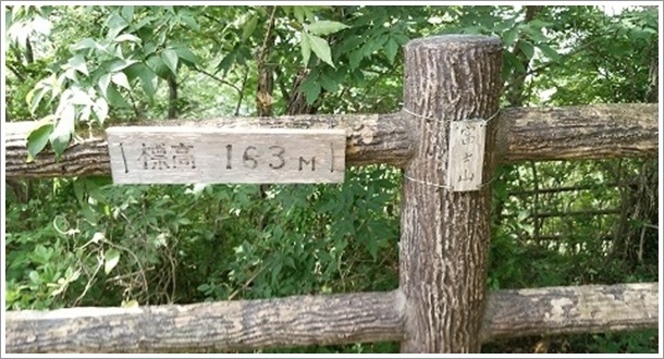 標高163m