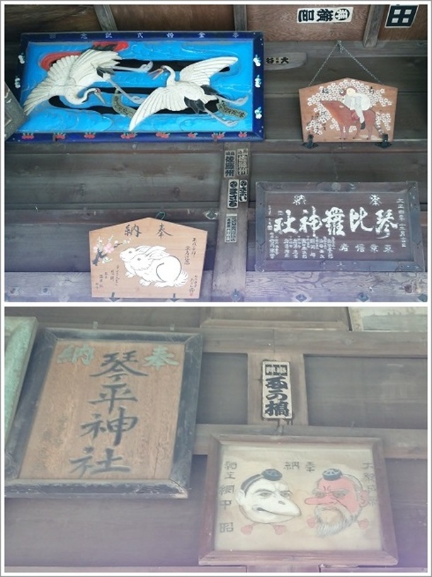 琴平神社に奉納されている絵馬