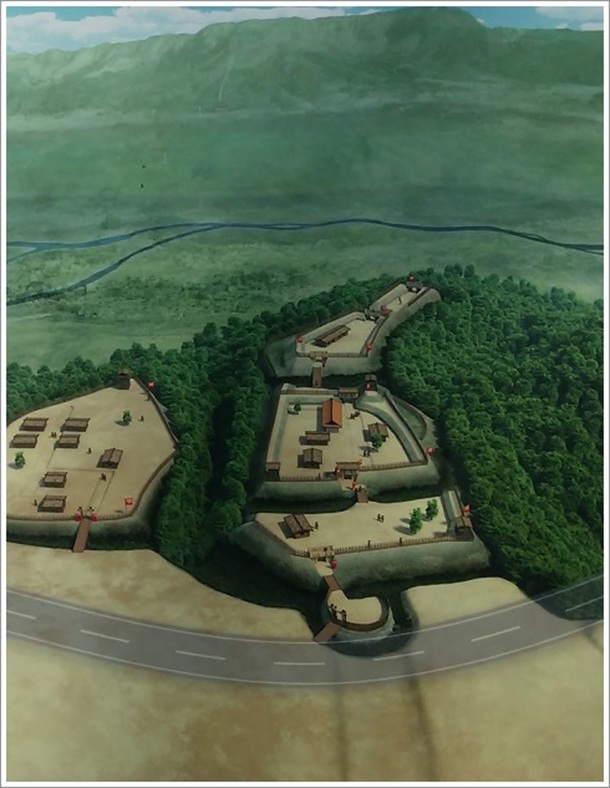 名胡桃城址跡復元想像図