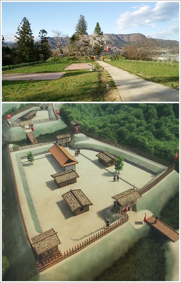 二郭復元想像図(名胡桃城址跡)