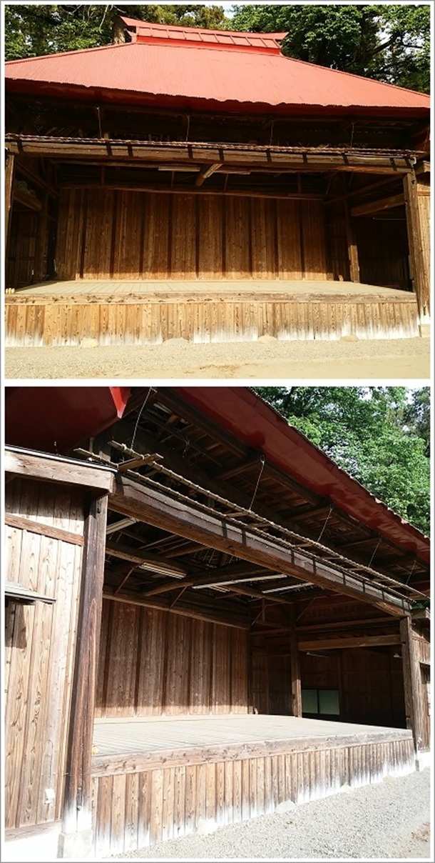 舞台と神楽殿(二宮赤城神社)