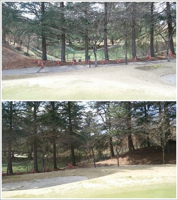 ゴルフ場と群馬サファリパークが隣接