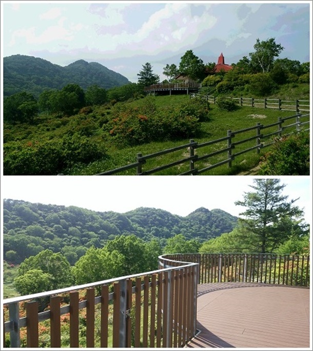 赤城山総合観光案内所の展望デッキ