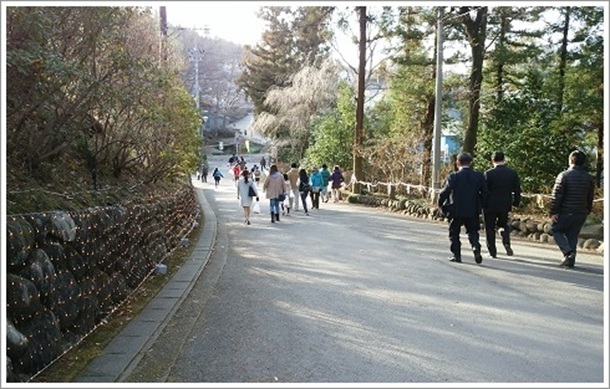 少林山達磨寺からの帰り道