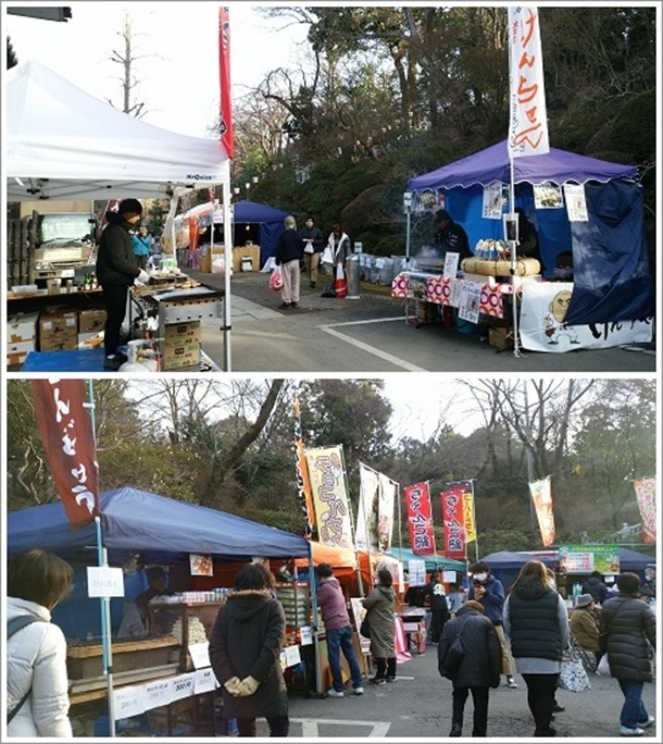 移動車販売とテントでのb級グルメ販売