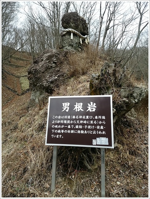 ご立派な男根岩です