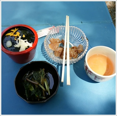 ザル蕎麦のお通し（ちぃじがき蕎麦の里）