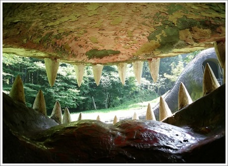 ディメトロドンの口の中