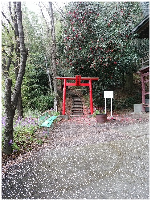 岩井堂観世音御堂の隣の大島神社