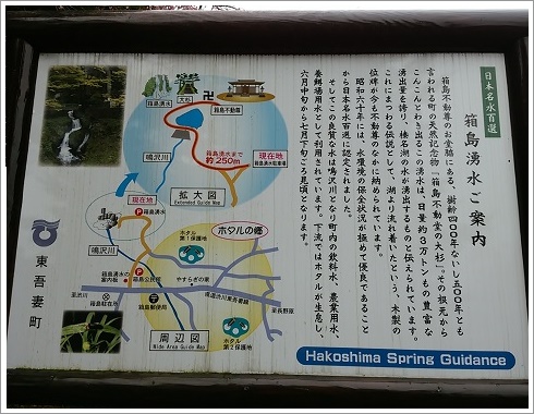 箱島湧水の周辺図